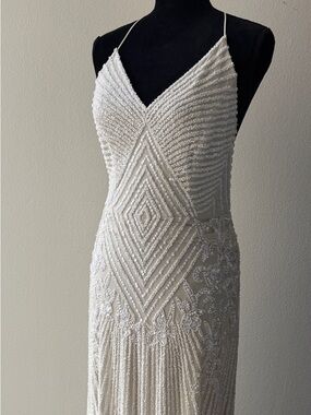 l'ide chateau halter front-cutout pleated midi dress Chateau Gown